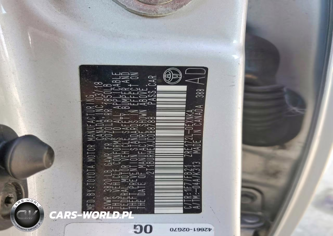 2018 Toyota Corolla Le VIN:2T1BURHEXJC088788 - 12