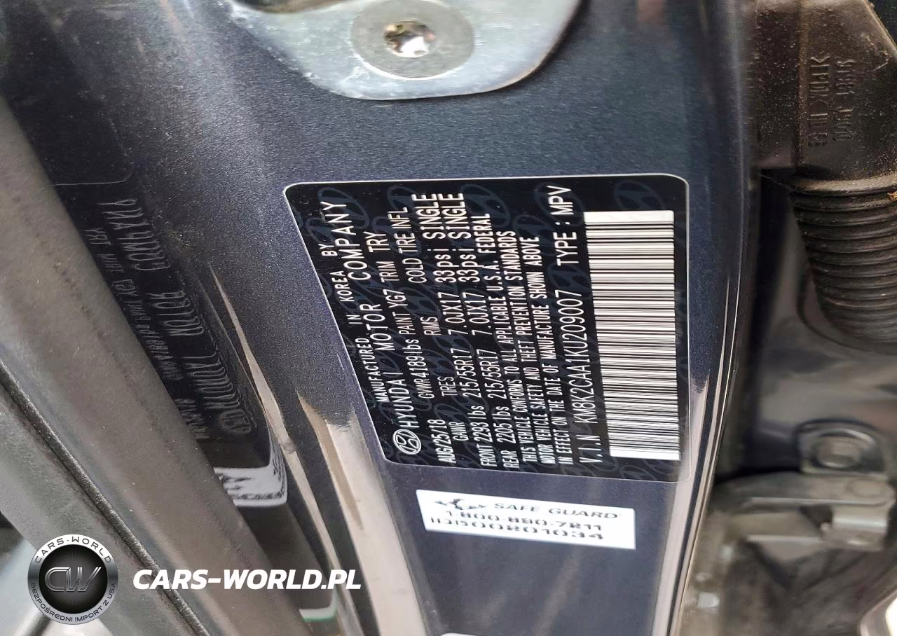 2019 Hyundai Kona VIN:KM8K2CAA1KU209007 - 13