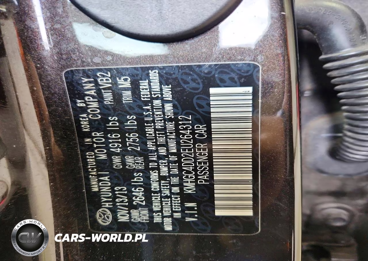 2014 Hyundai Genesis 3.8L VIN:KMHGC4DD2EU264312 - 13