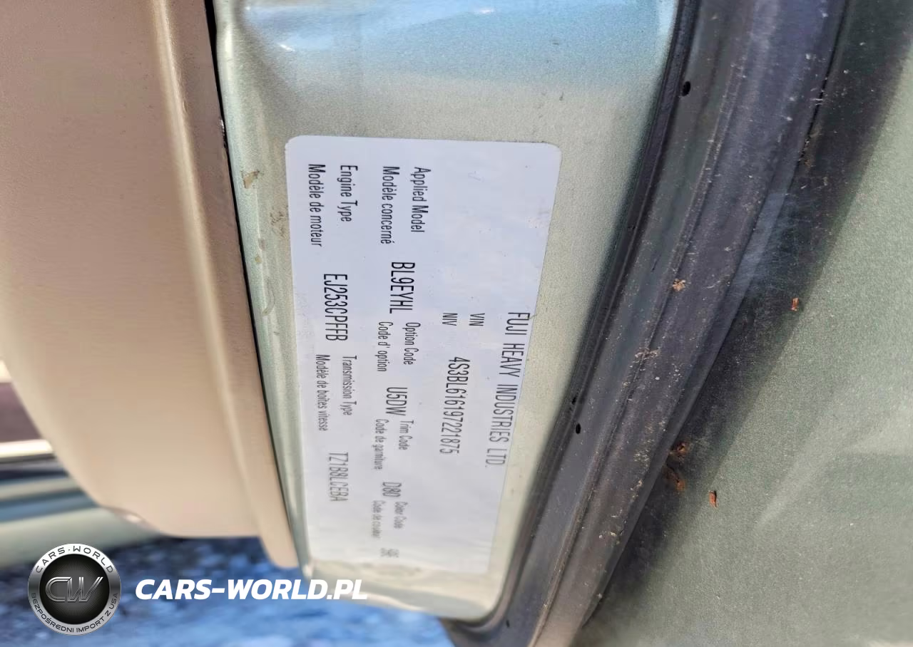 2009 Subaru Legacy 2.5I VIN:4S3BL616197221875 - 12