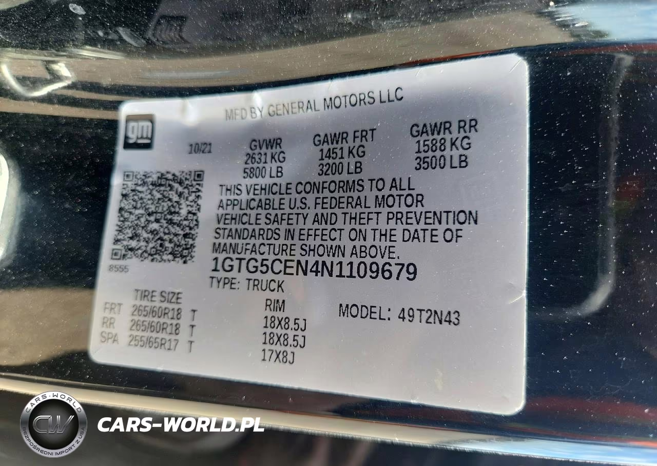 2022 GMC Canyon Elevation VIN:1GTG5CEN4N1109679 - 12