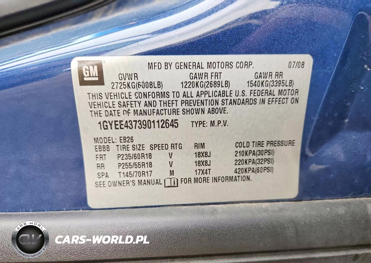 2009 Cadillac Srx VIN:1GYEE437390112645 - 12