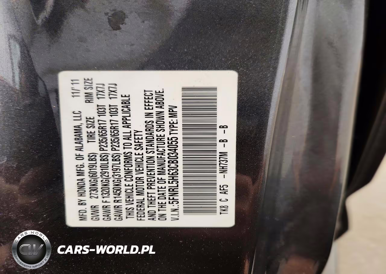 2012 Honda Odyssey Exl VIN:5FNRL5H63CB034055 - 14
