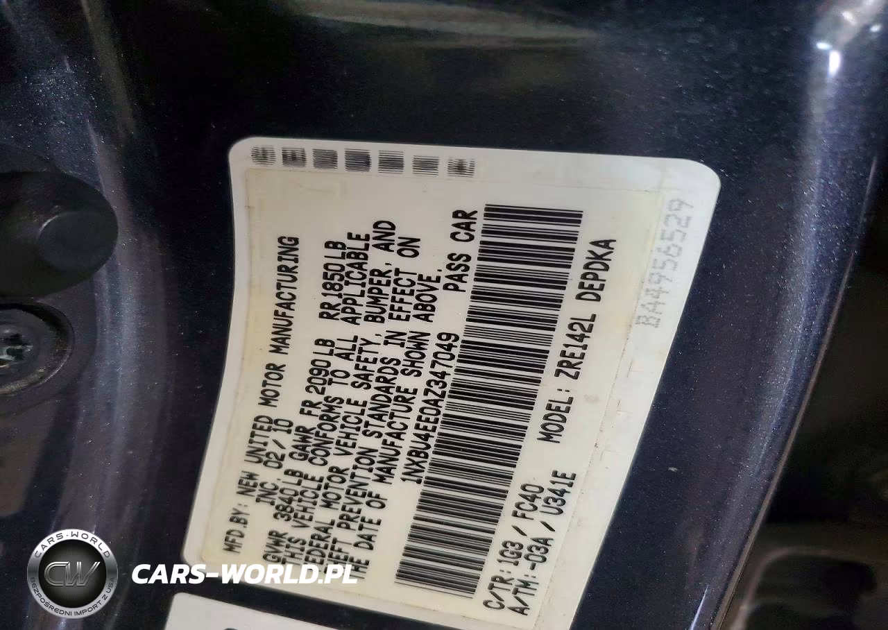 2010 Toyota Corolla Le VIN:1NXBU4EE0AZ347049 - 12