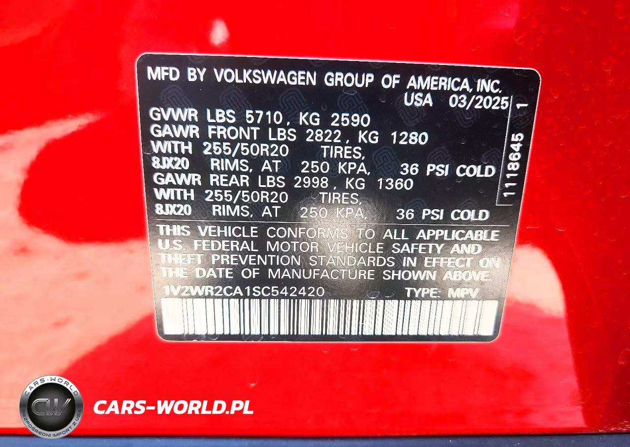 2025 Volkswagen Atlas 2.0T Se W-Technology VIN:1V2WR2CA1SC542420 - 13