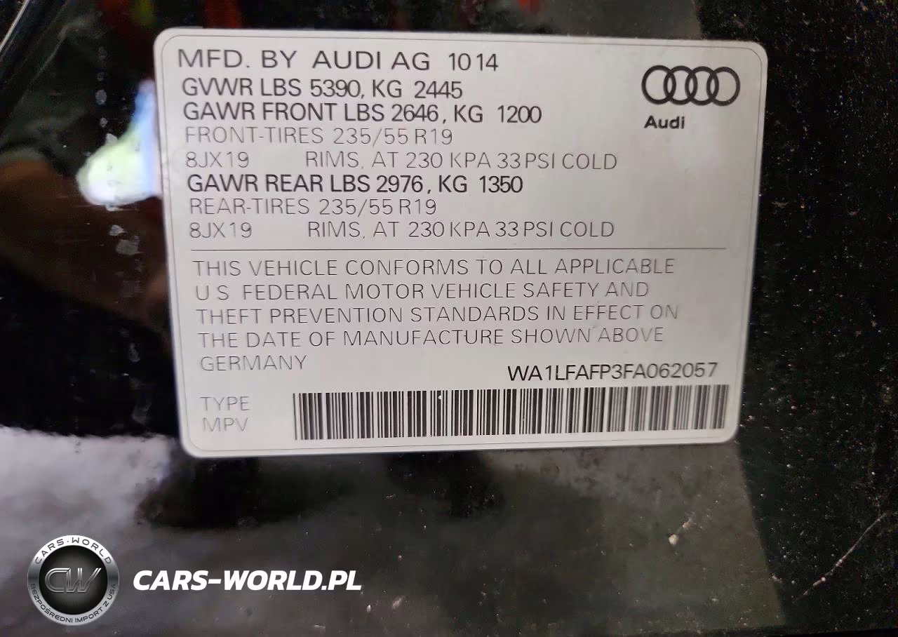 2015 Audi Q5 Premium Plus VIN:WA1LFAFP3FA062057 - 13
