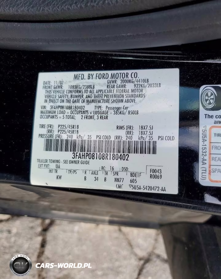 2008 Ford Fusion Sel VIN:3FAHP08108R180402 - 12
