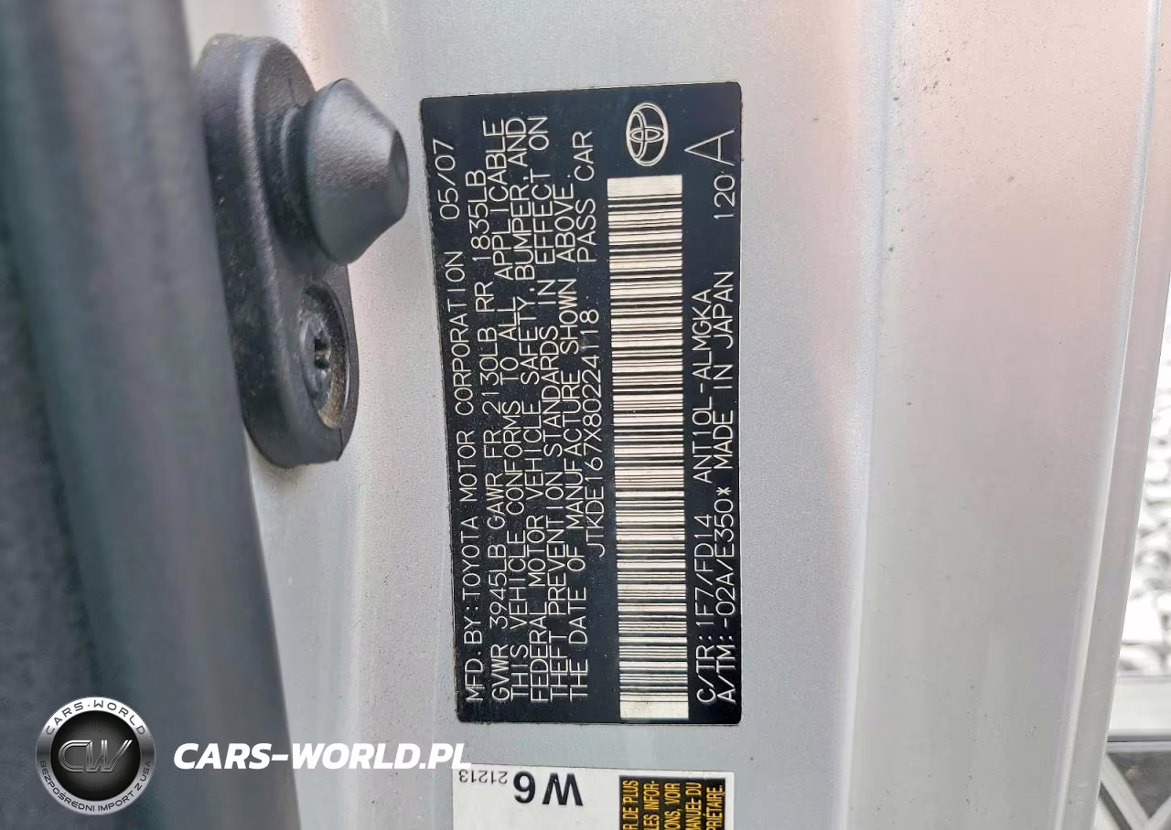 2008 Scion Tc Base VIN:JTKDE167X80224118 - 12