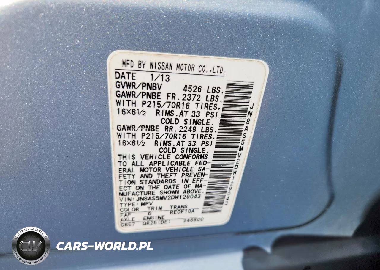 2013 Nissan Rogue S VIN:JN8AS5MV2DW129043 - 13