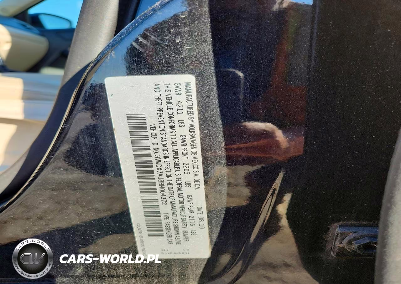 2011 Volkswagen Jetta Se VIN:3VWDX7AJ8BM004372 - 12