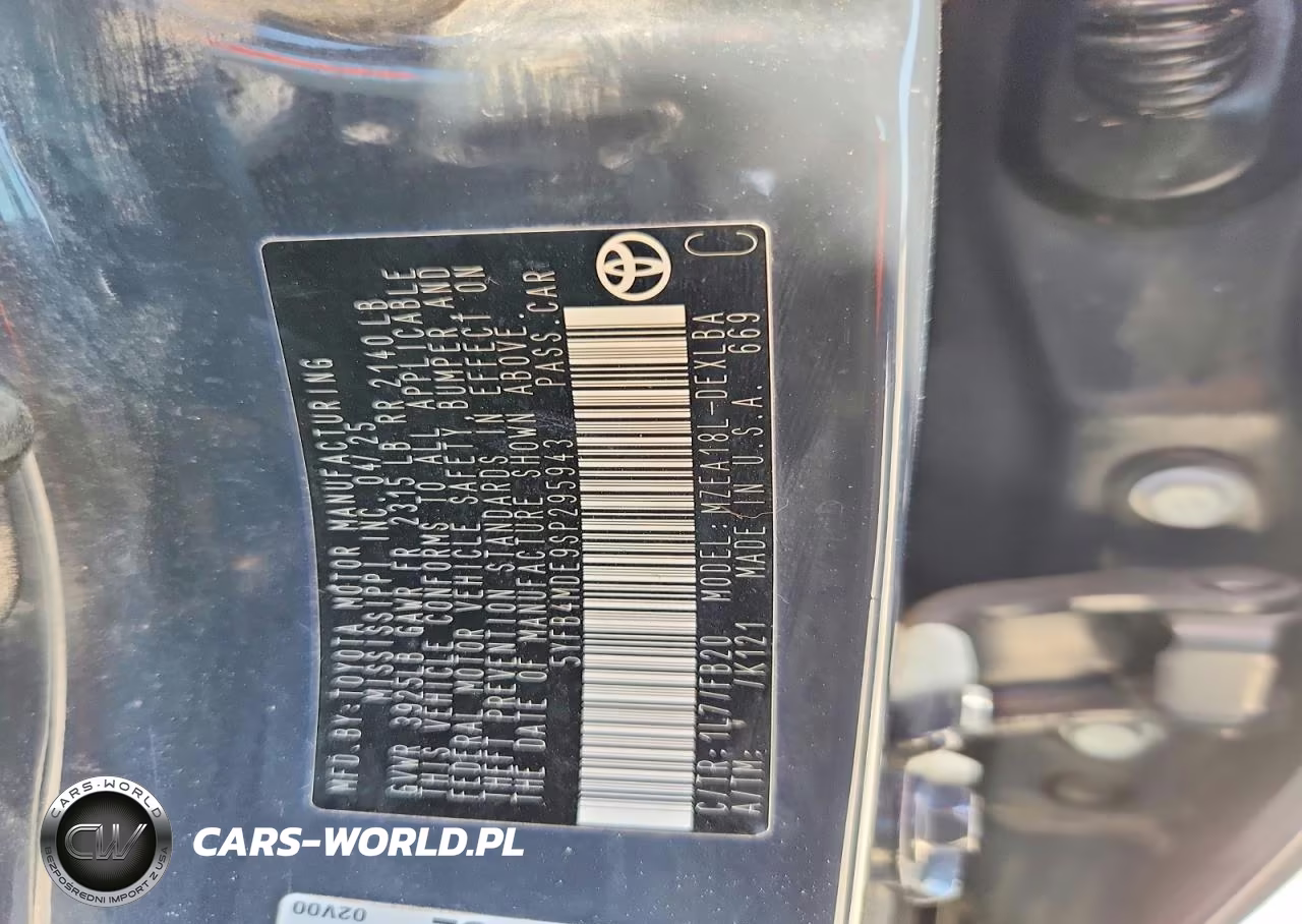 2025 Toyota Corolla Le VIN:5YFB4MDE9SP295943 - 12