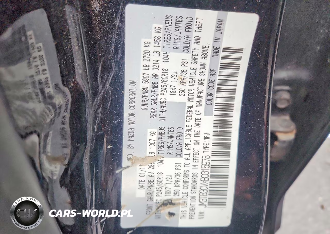 2011 Mazda Cx-9 VIN:JM3TB3CVXB0315978 - 13