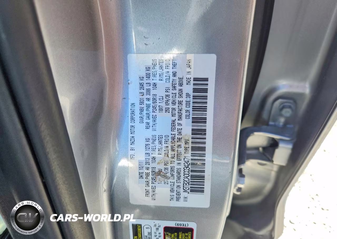 2012 Mazda Cx-9 VIN:JM3TB2CA0C0342471 - 14