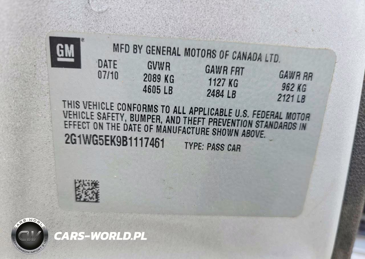 2011 Chevrolet Impala Lt VIN:2G1WG5EK9B1117461 - 12