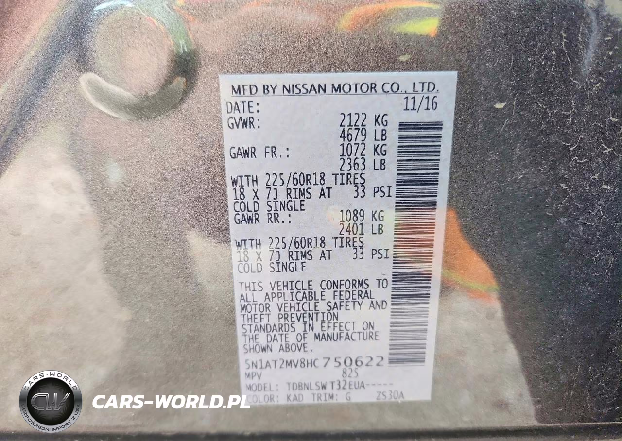 2017 Nissan Rogue Sl VIN:5N1AT2MV8HC750622 - 13