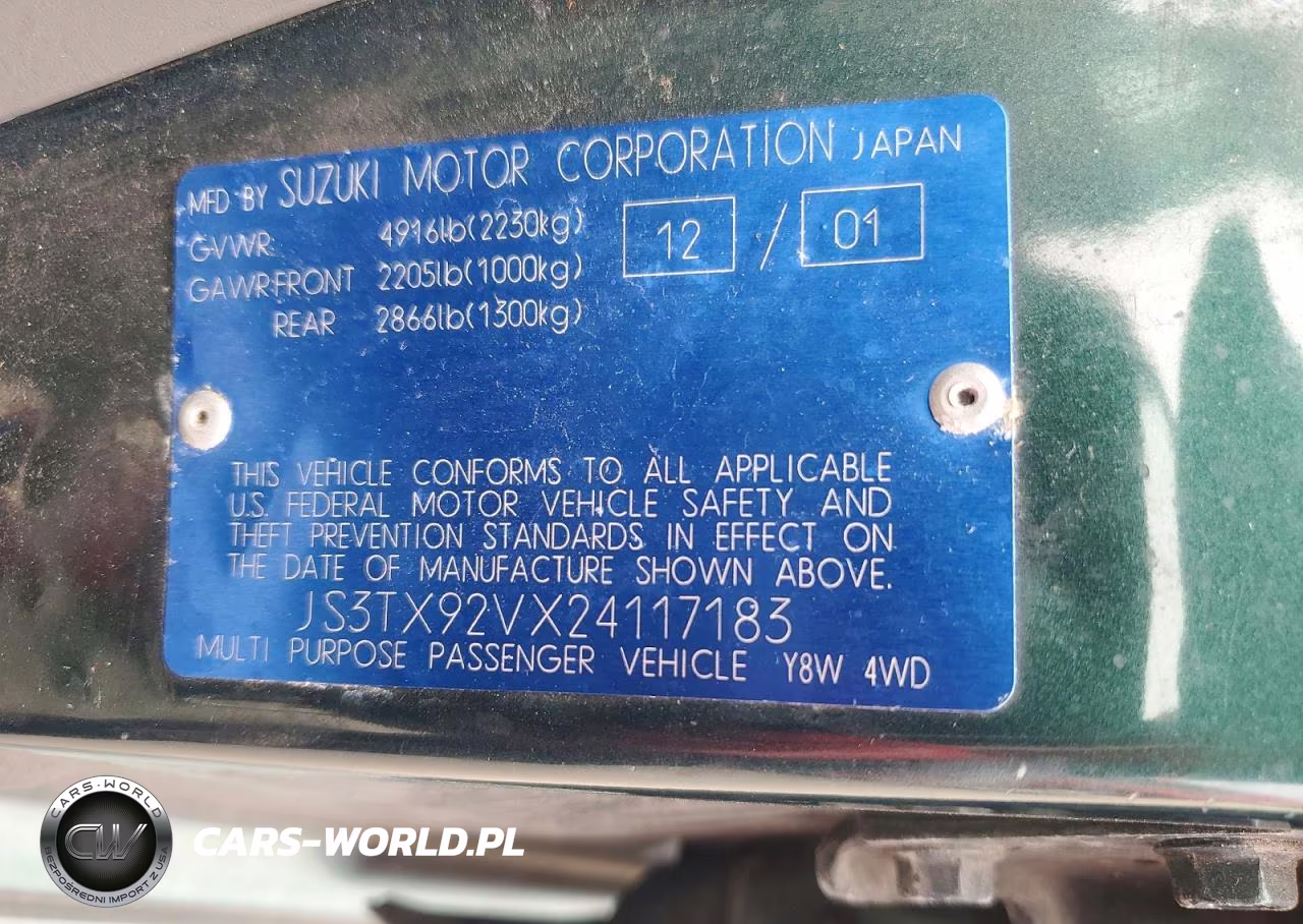 2002 Suzuki Xl7 Plus VIN:JS3TX92VX24117183 - 13