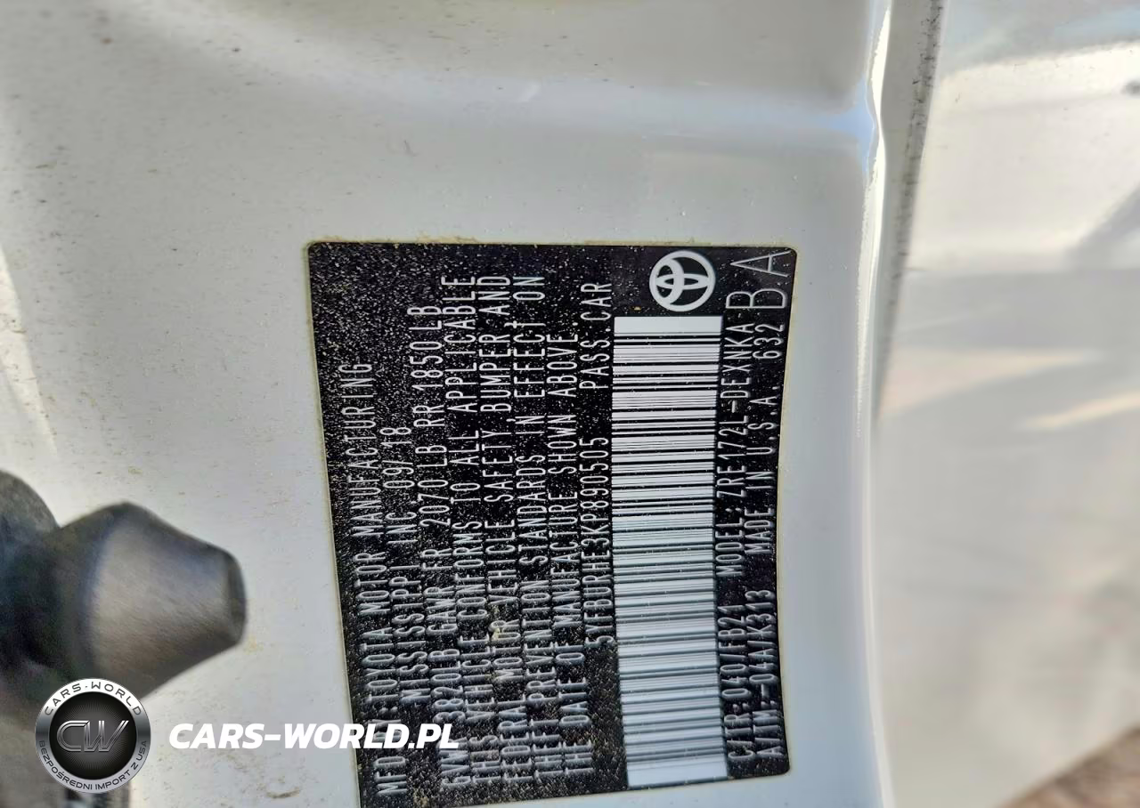 2019 Toyota Corolla Le VIN:5YFBURHE3KP890505 - 13