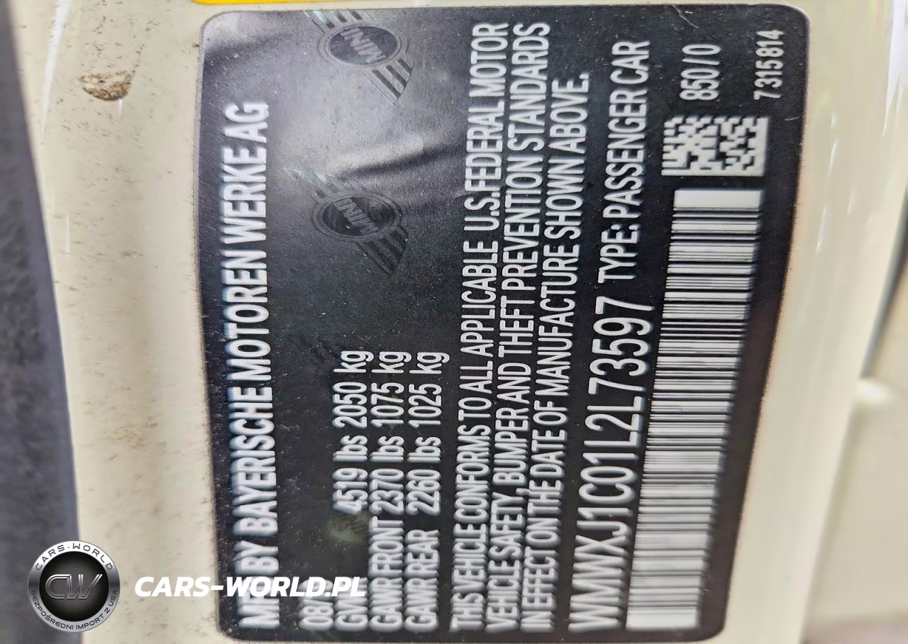 2020 Mini Cooper S Clubman All4 VIN:WMWXJ1C01L2L73597 - 12