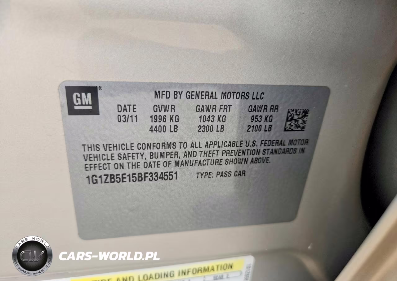 2011 Chevrolet Malibu Ls VIN:1G1ZB5E15BF334551 - 12