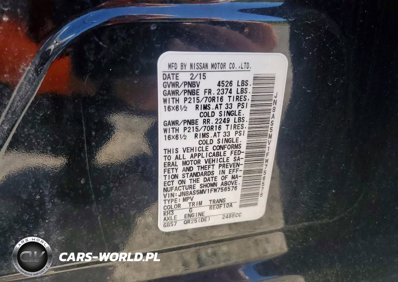 2015 Nissan Rogue Select S VIN:JN8AS5MV1FW756576 - 13