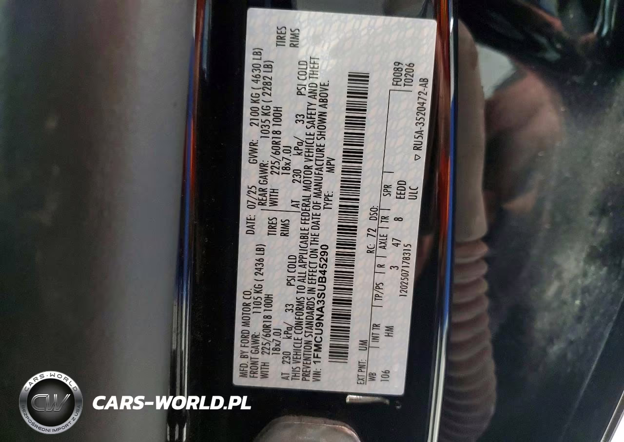 2025 Ford Escape St Line Select VIN:1FMCU9NA3SUB45290 - 13