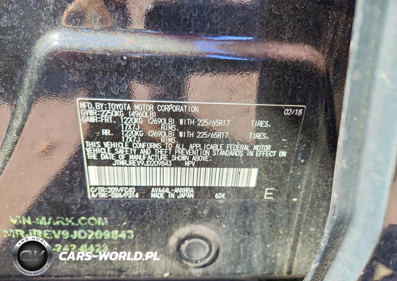 2018 Toyota Rav4 Hybrid Xle VIN:JTMRJREV9JD209843 - 13
