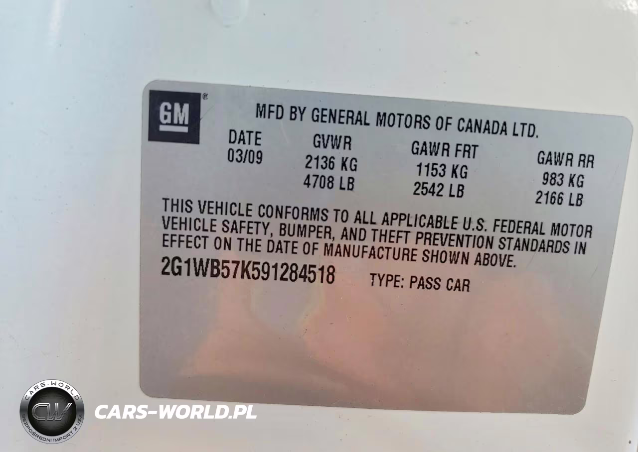 2009 Chevrolet Impala Ls VIN:2G1WB57K591284518 - 12
