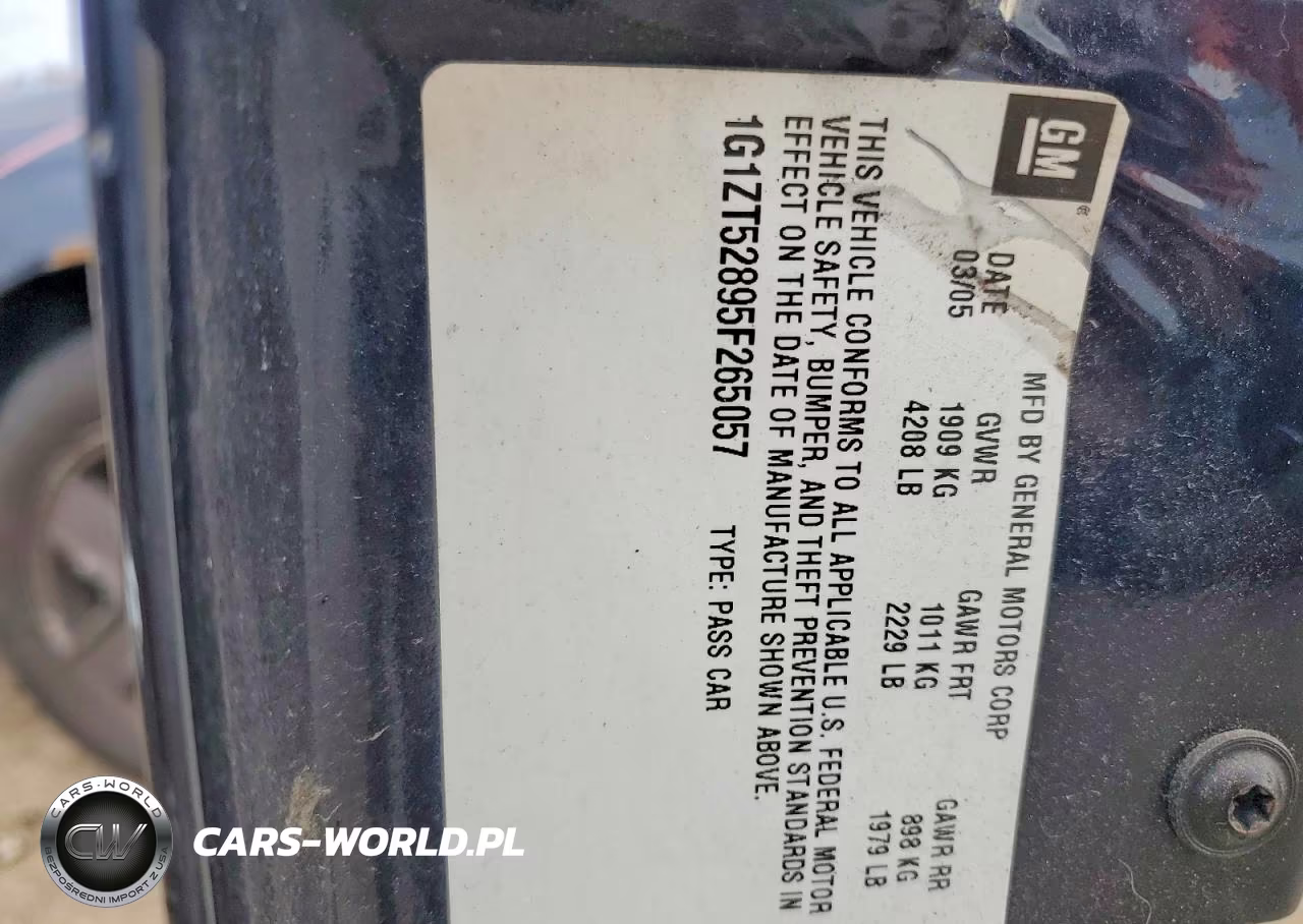 2005 Chevrolet Malibu Ls VIN:1G1ZT52895F265057 - 12