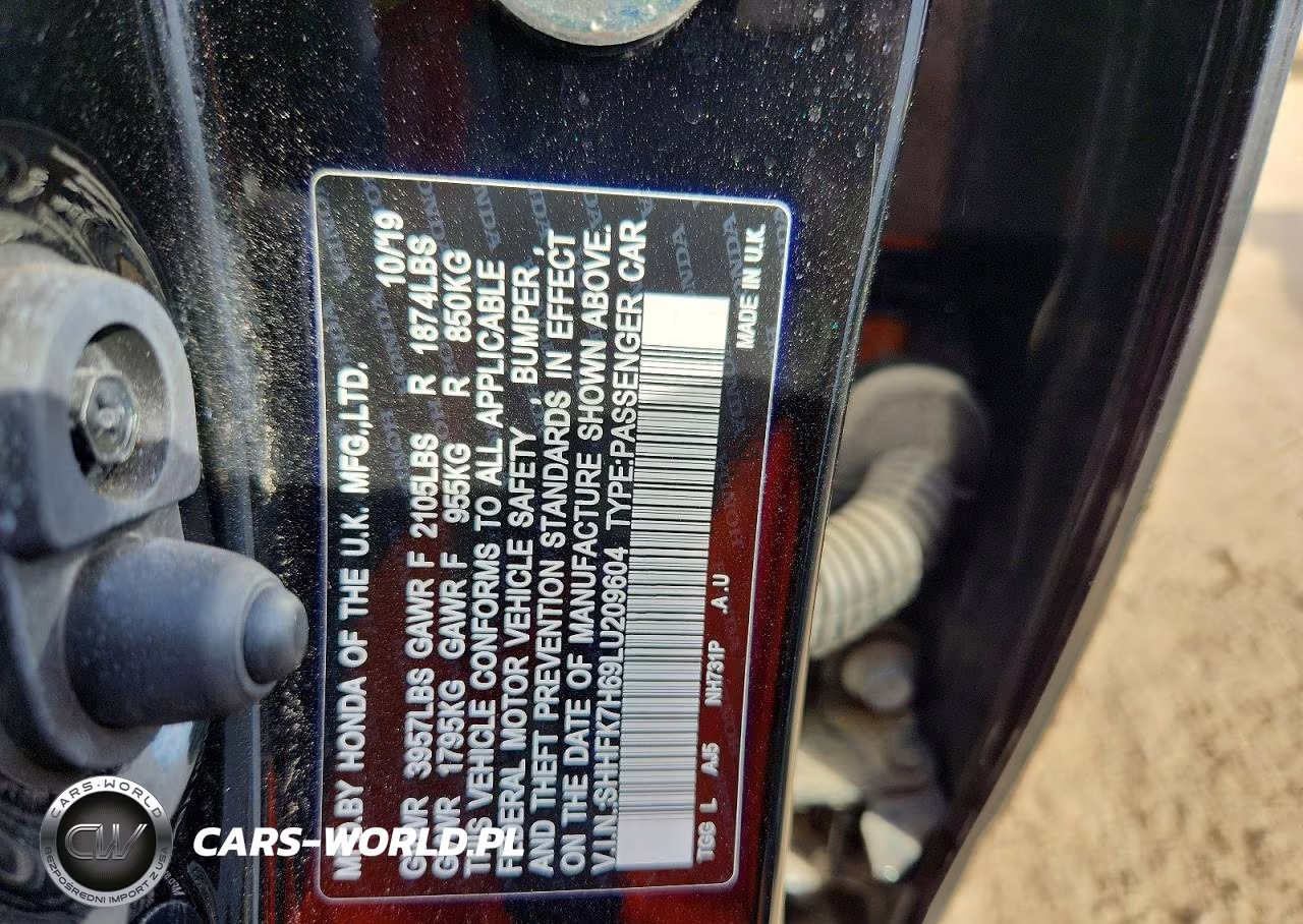 2020 Honda Civic Ex VIN:SHHFK7H69LU209604 - 12