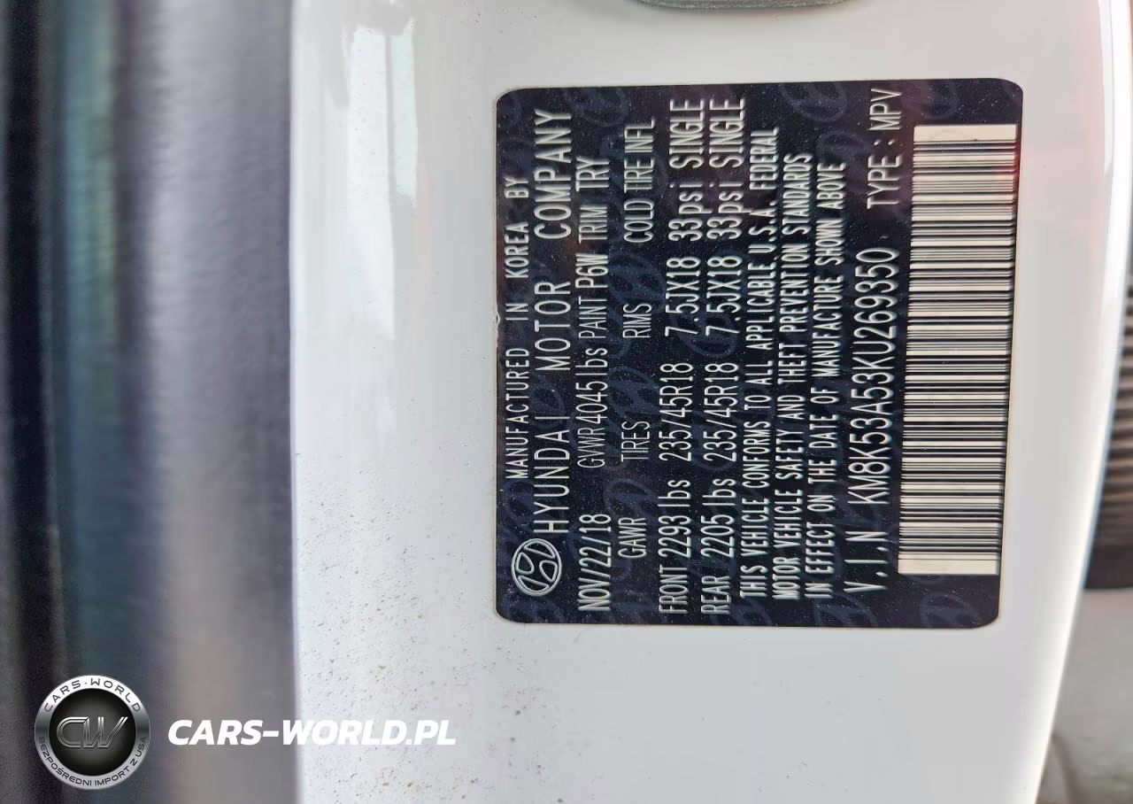 2019 Hyundai Kona Ultimate VIN:KM8K53A53KU269350 - 13