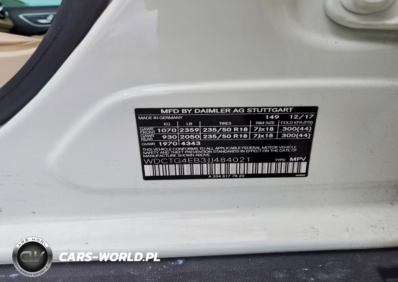 2018 Mercedes-Benz Gla 250 VIN:WDCTG4EB3JJ484021 - 13