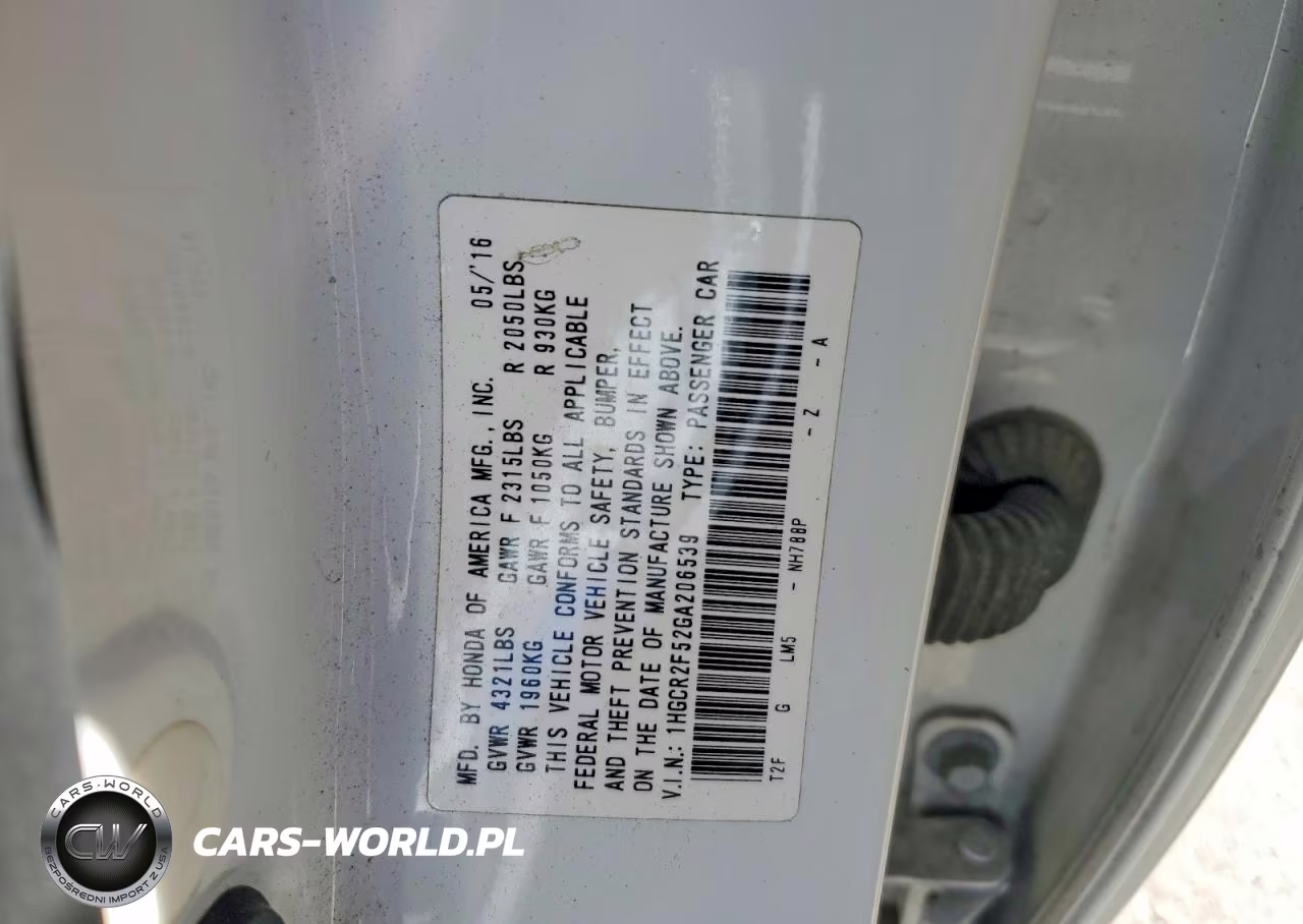2016 Honda Accord Sport VIN:1HGCR2F52GA206539 - 13