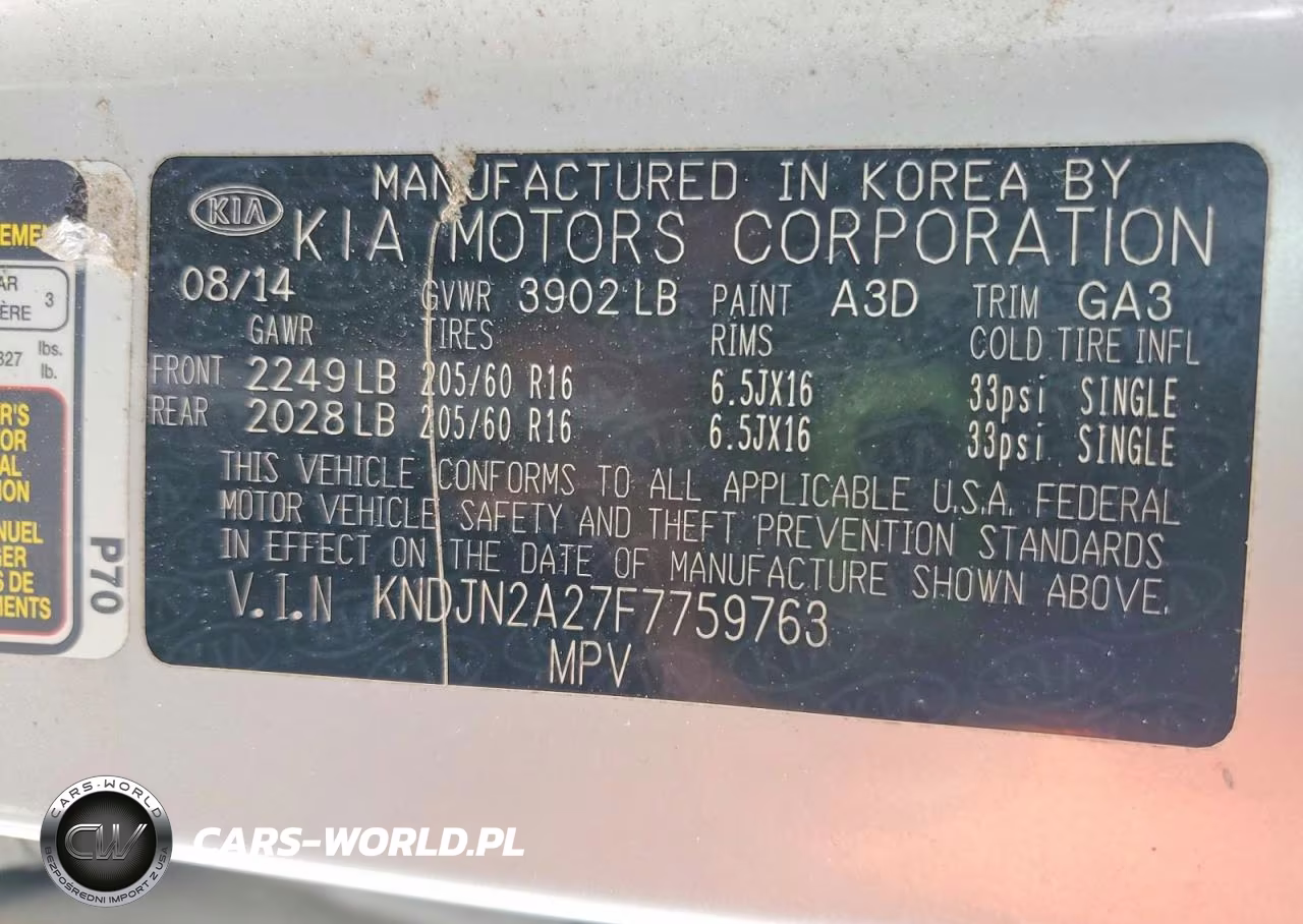 2015 Kia Soul Base VIN:KNDJN2A27F7759763 - 13