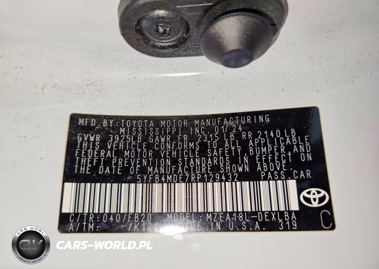 2024 Toyota Corolla Le VIN:5YFB4MDE7RP129432 - 12