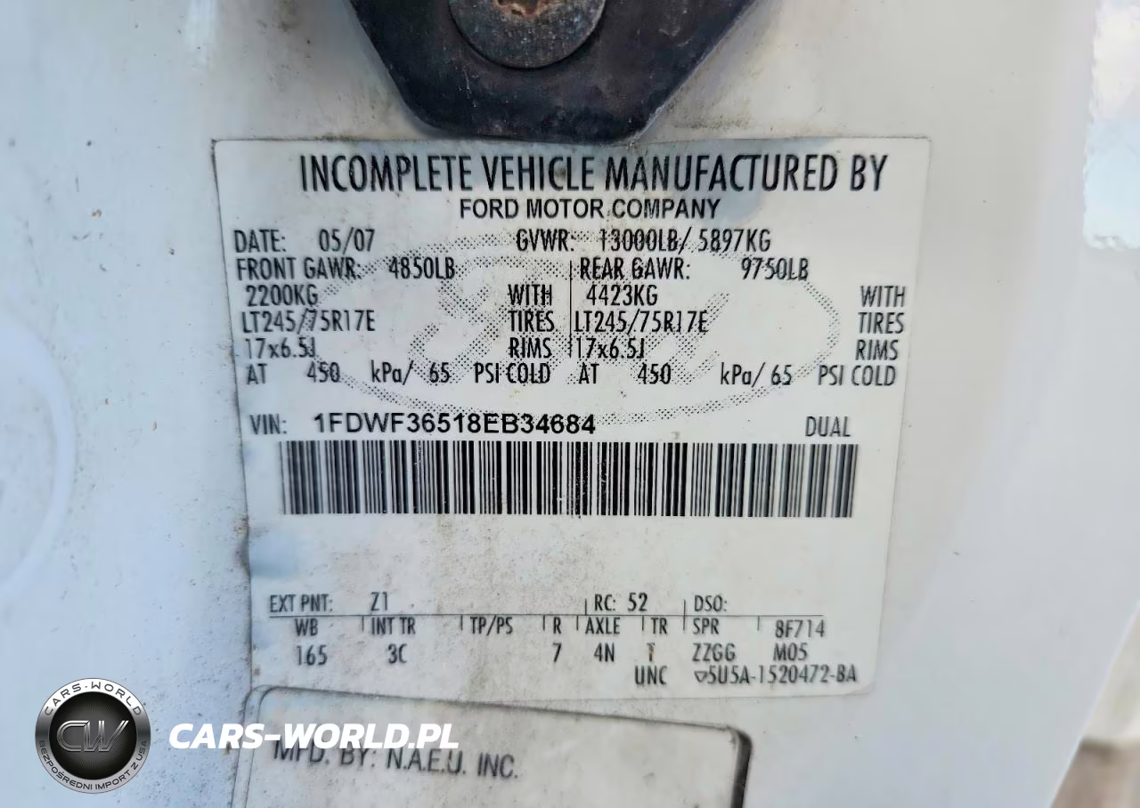 2008 Ford F350 Super Duty Bucket Truck VIN:1FDWF36518EB34684 - 12