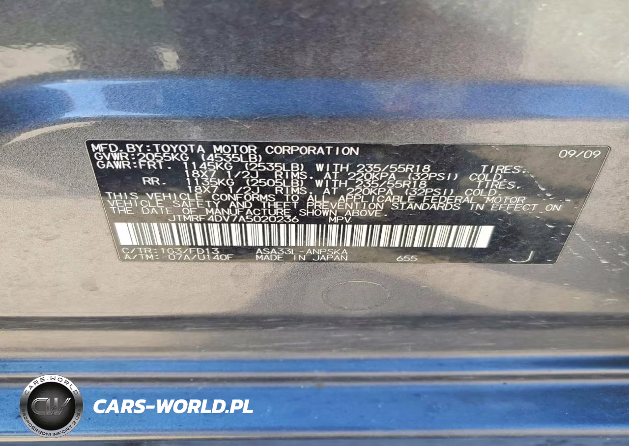 2010 Toyota Rav4 Sport VIN:JTMRF4DV7A5020236 - 13