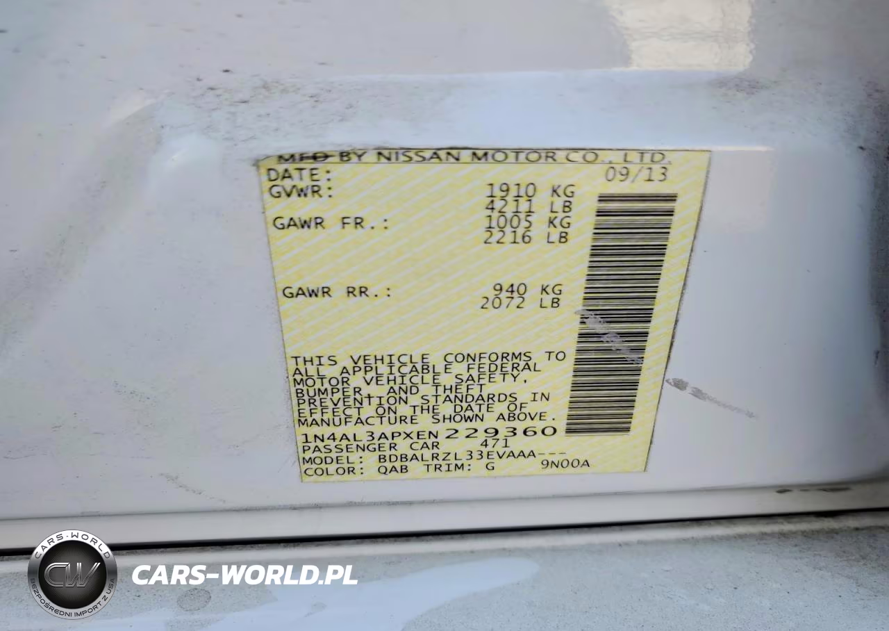 2014 Nissan Altima 2.5 S VIN:1N4AL3APXEN229360 - 12