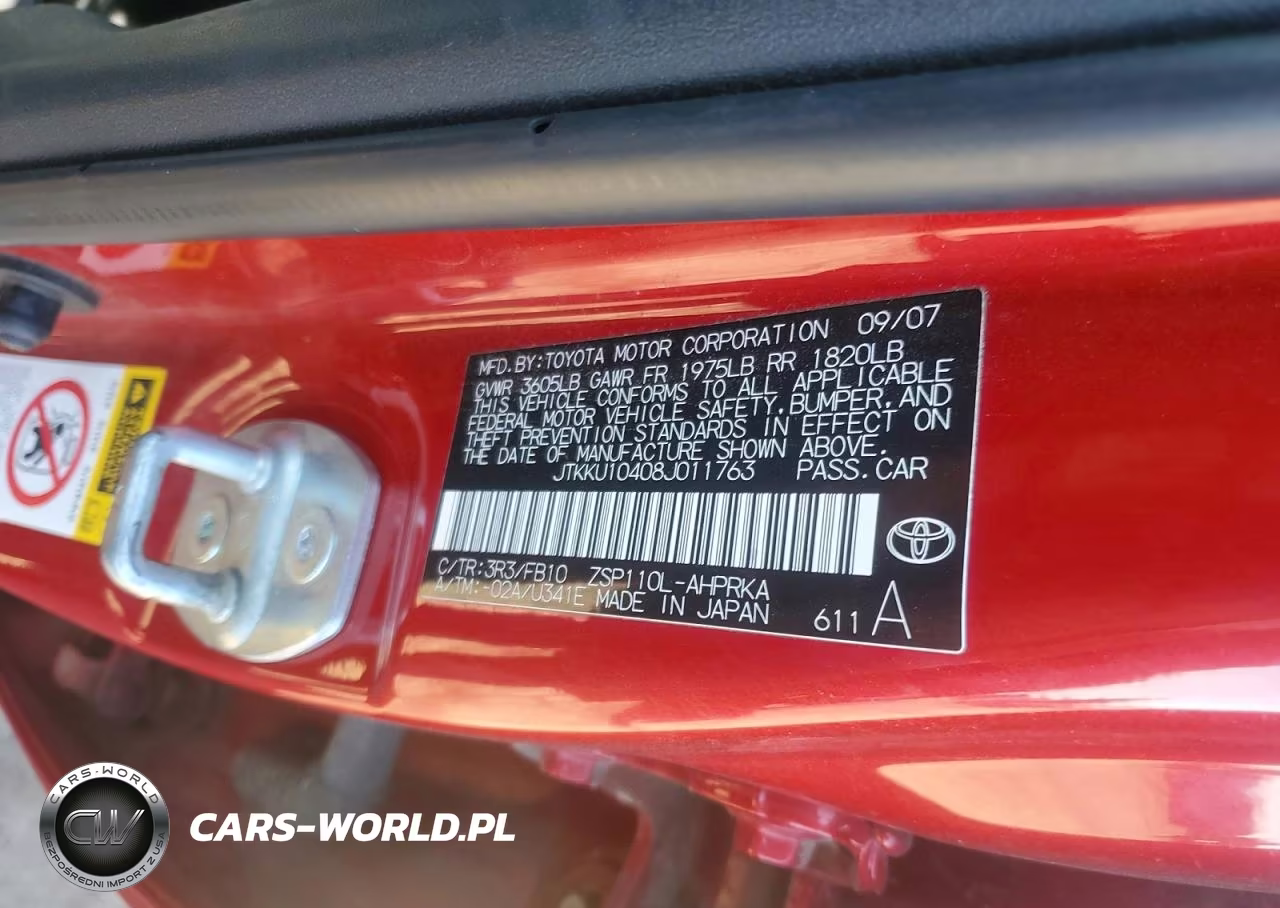 2008 Scion Xd Base VIN:JTKKU10408J011763 - 12