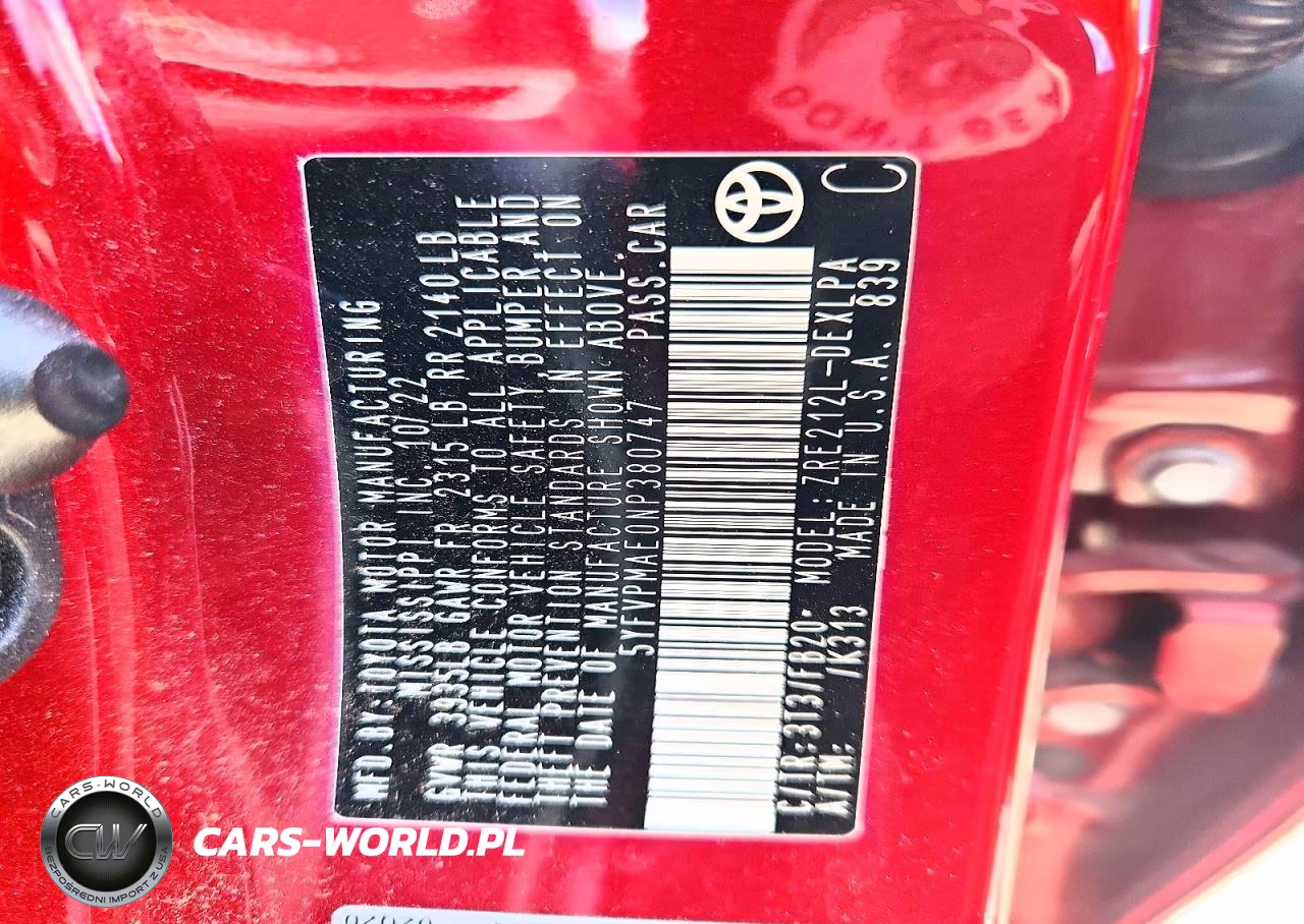 2022 Toyota Corolla Le VIN:5YFVPMAE0NP380747 - 12