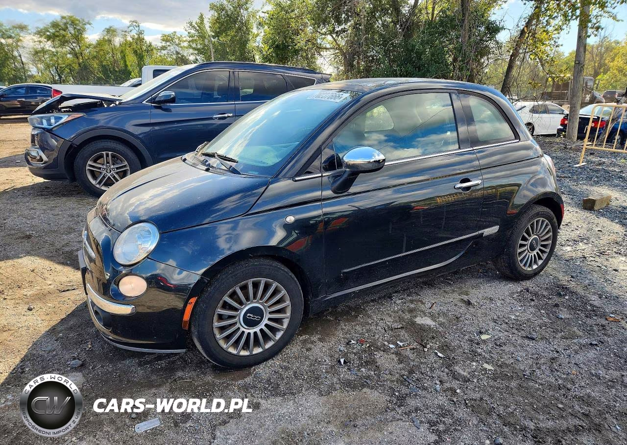 2012 Fiat 500 Lounge VIN:3C3CFFCR2CT280573 - 1