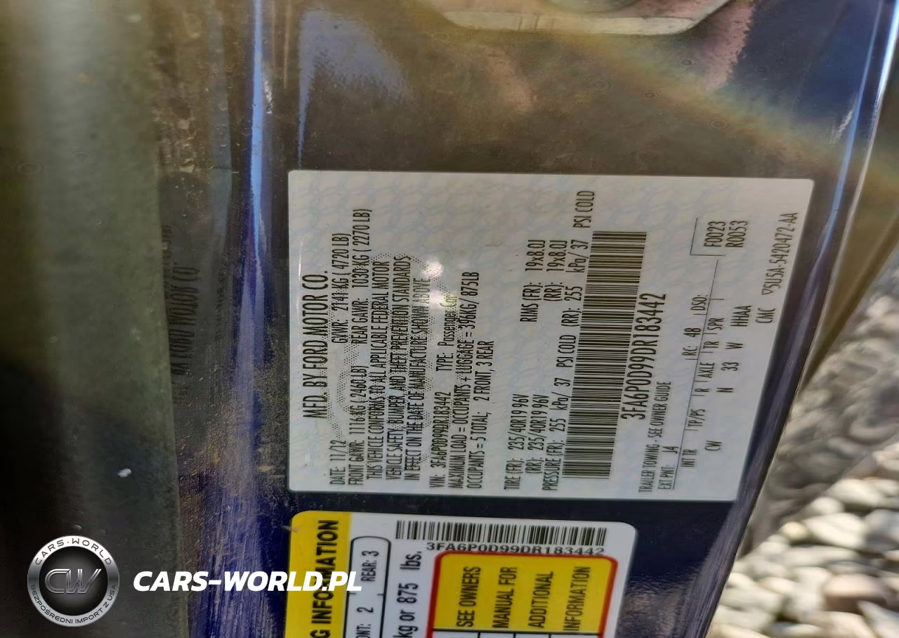 2013 Ford Fusion Titanium VIN:3FA6P0D99DR183442 - 12