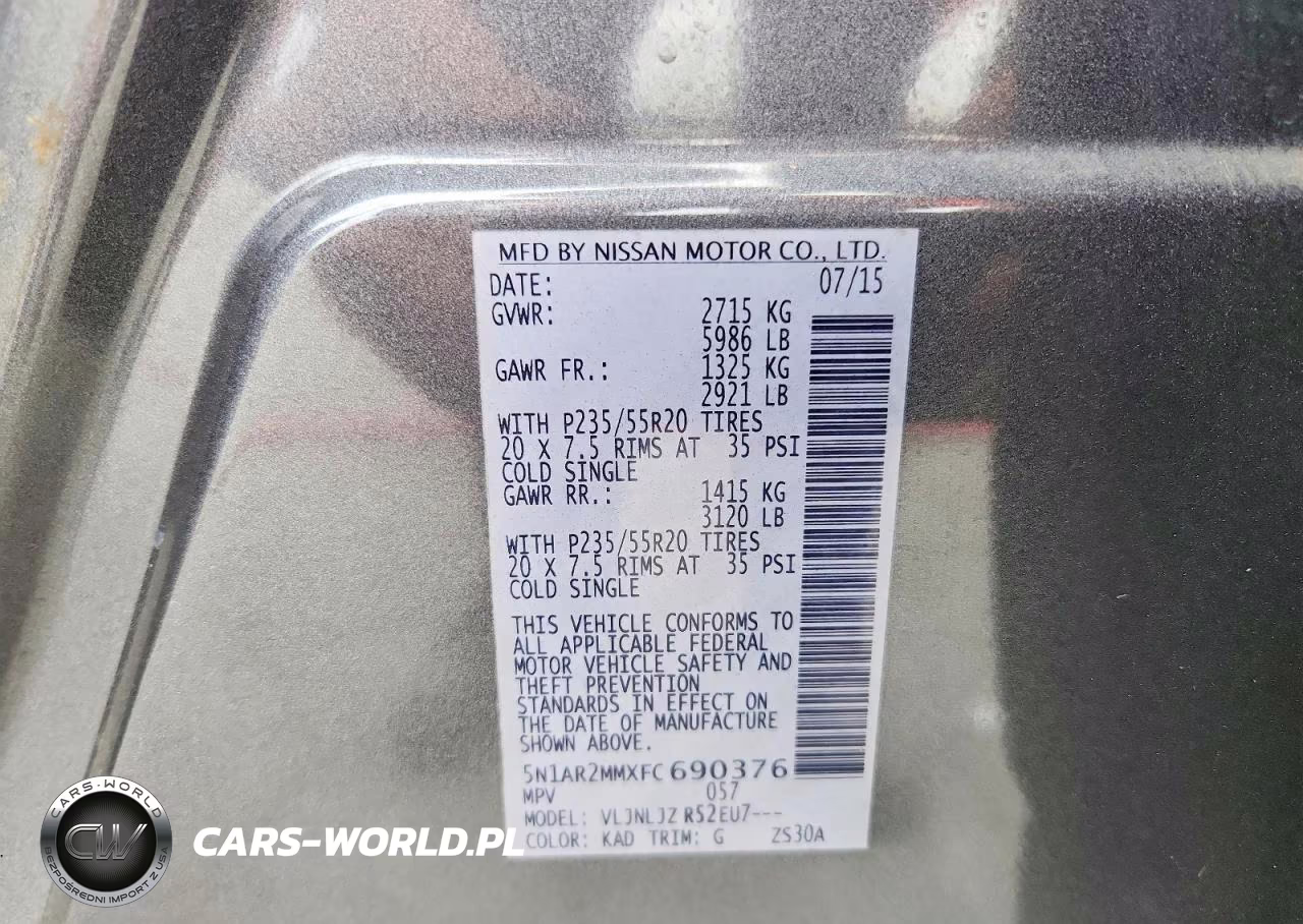 2015 Nissan Pathfinder S VIN:5N1AR2MMXFC690376 - 13