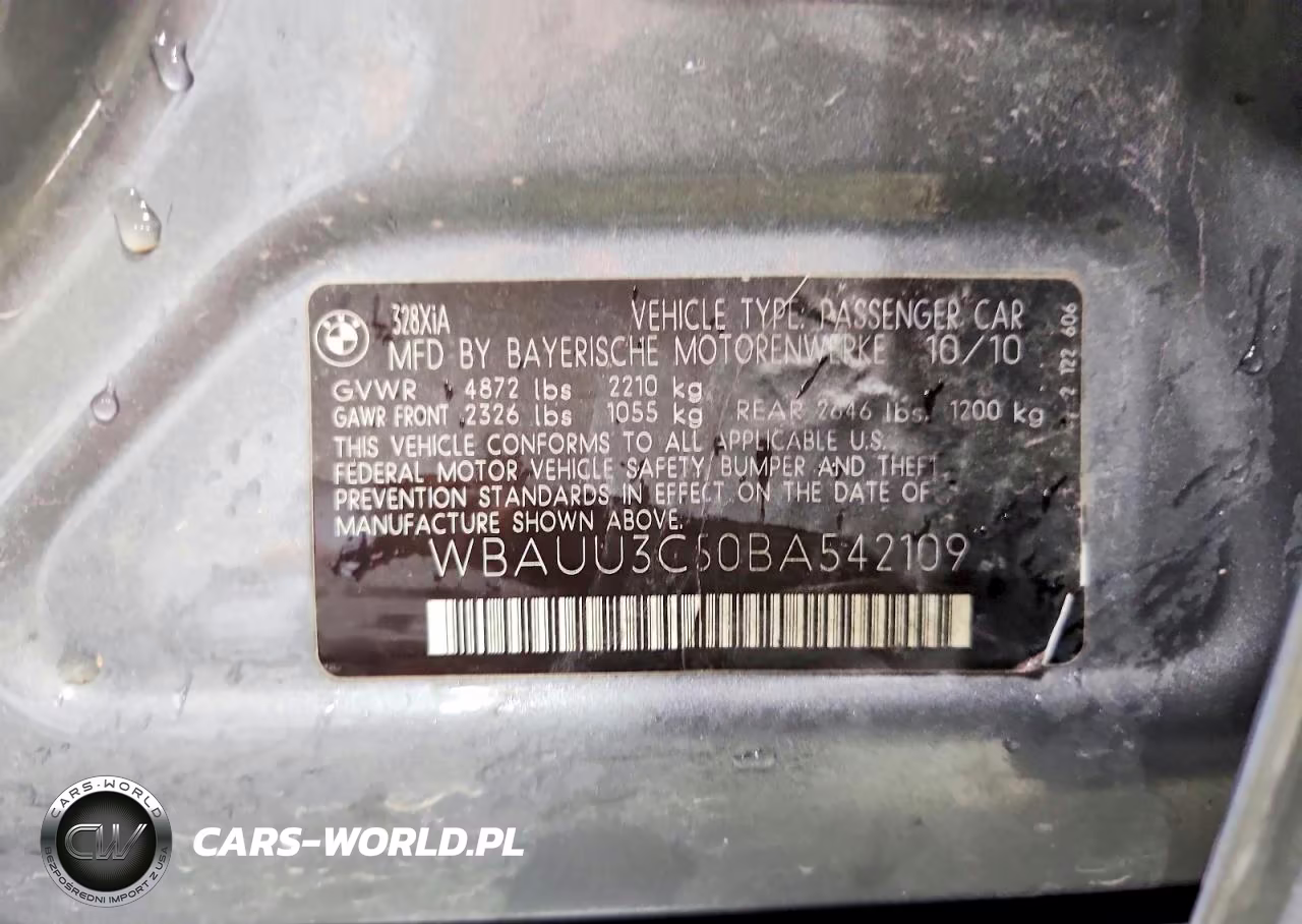 2011 BMW 328 Xi VIN:WBAUU3C50BA542109 - 12