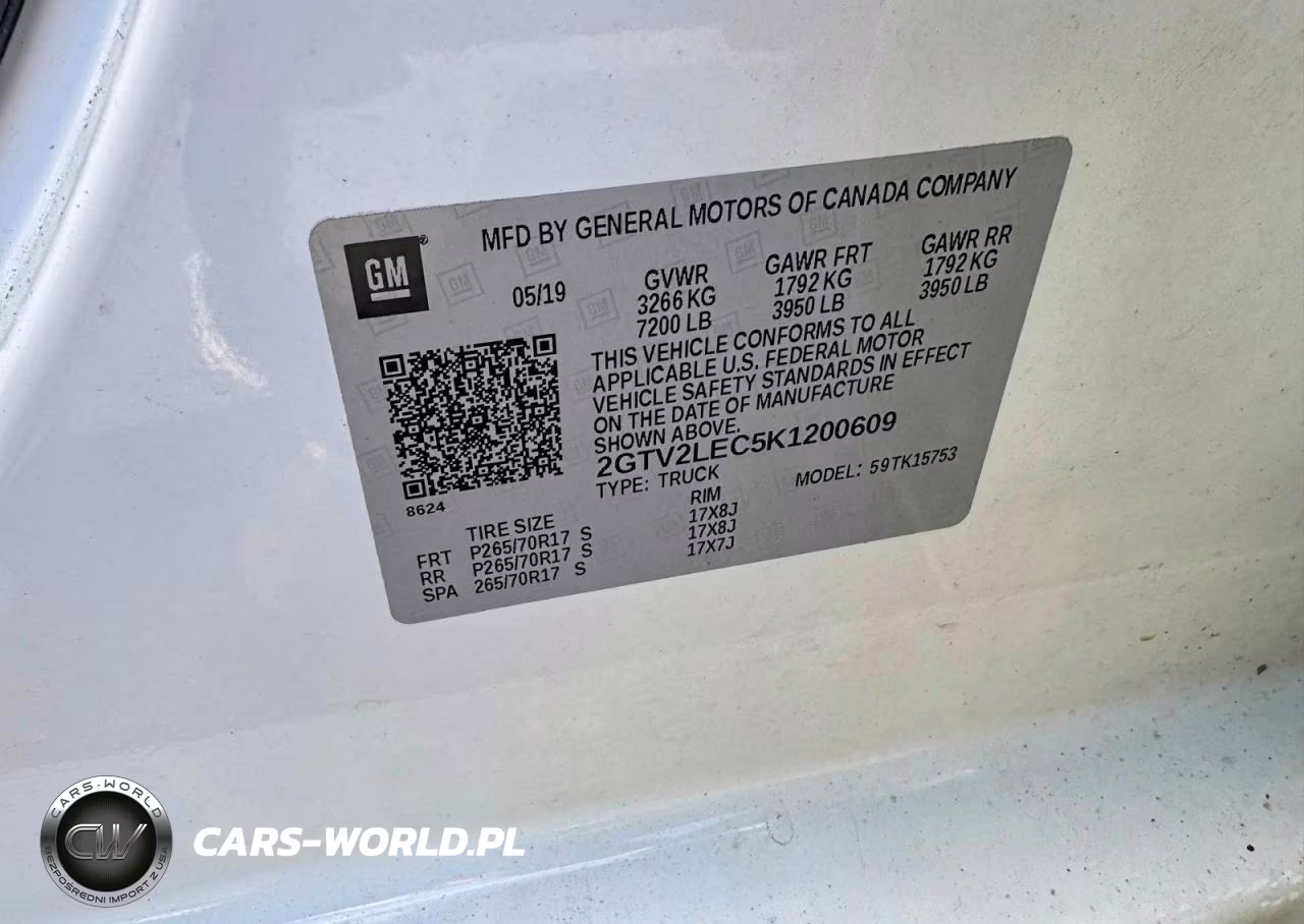 2019 GMC Sierra Limited K1500 VIN:2GTV2LEC5K1200609 - 12