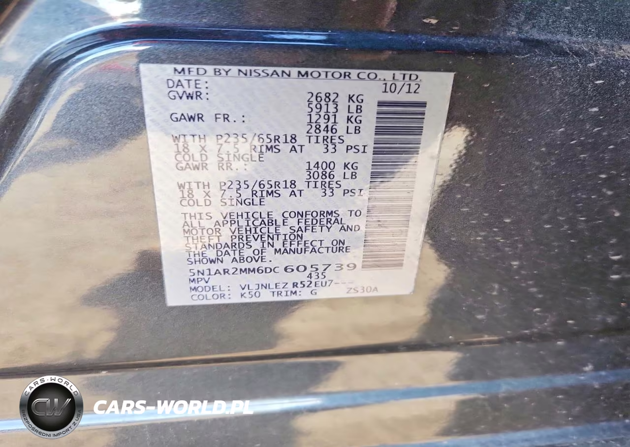 2013 Nissan Pathfinder S VIN:5N1AR2MM6DC605739 - 12