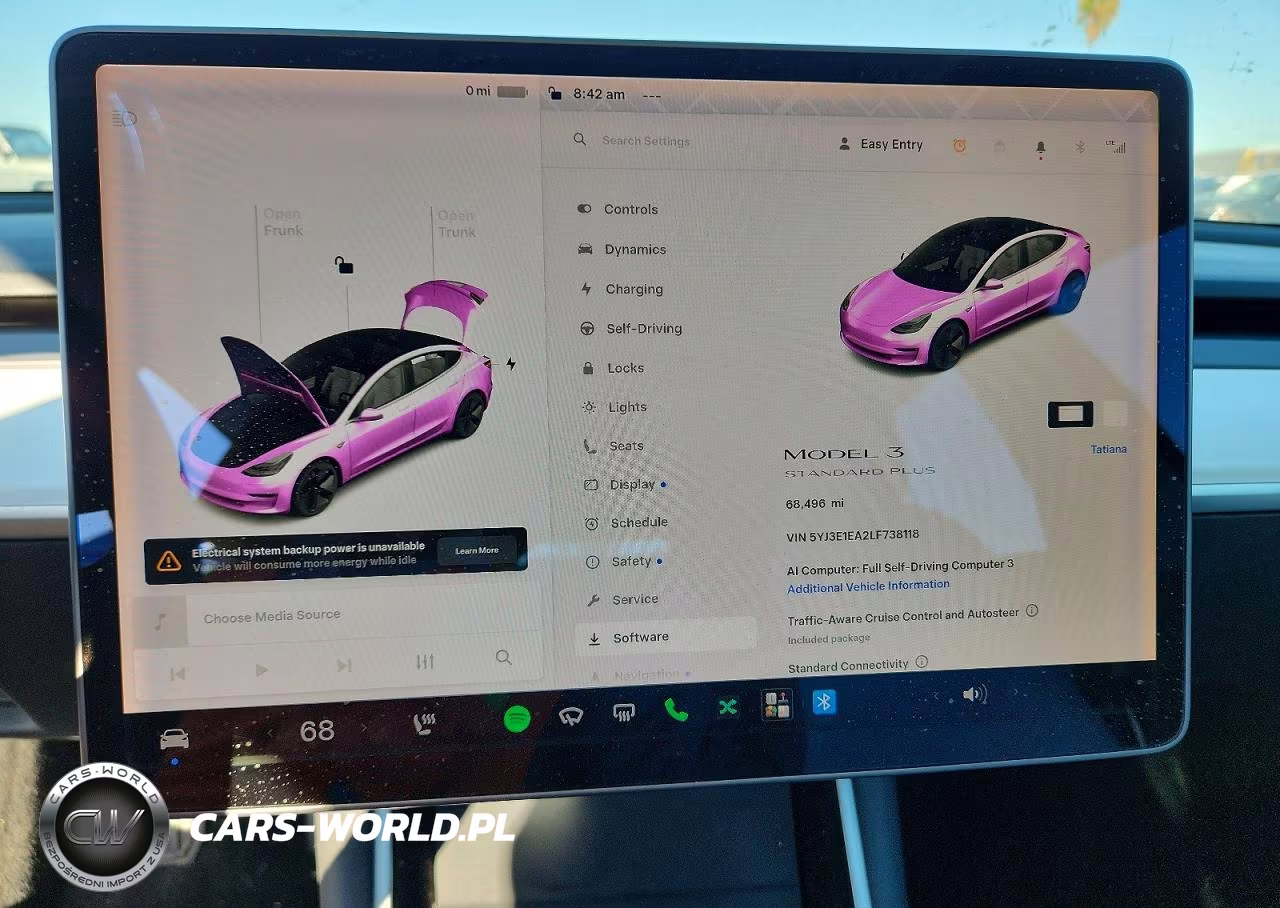 2020 Tesla Model 3 VIN:5YJ3E1EA2LF738118 - 9