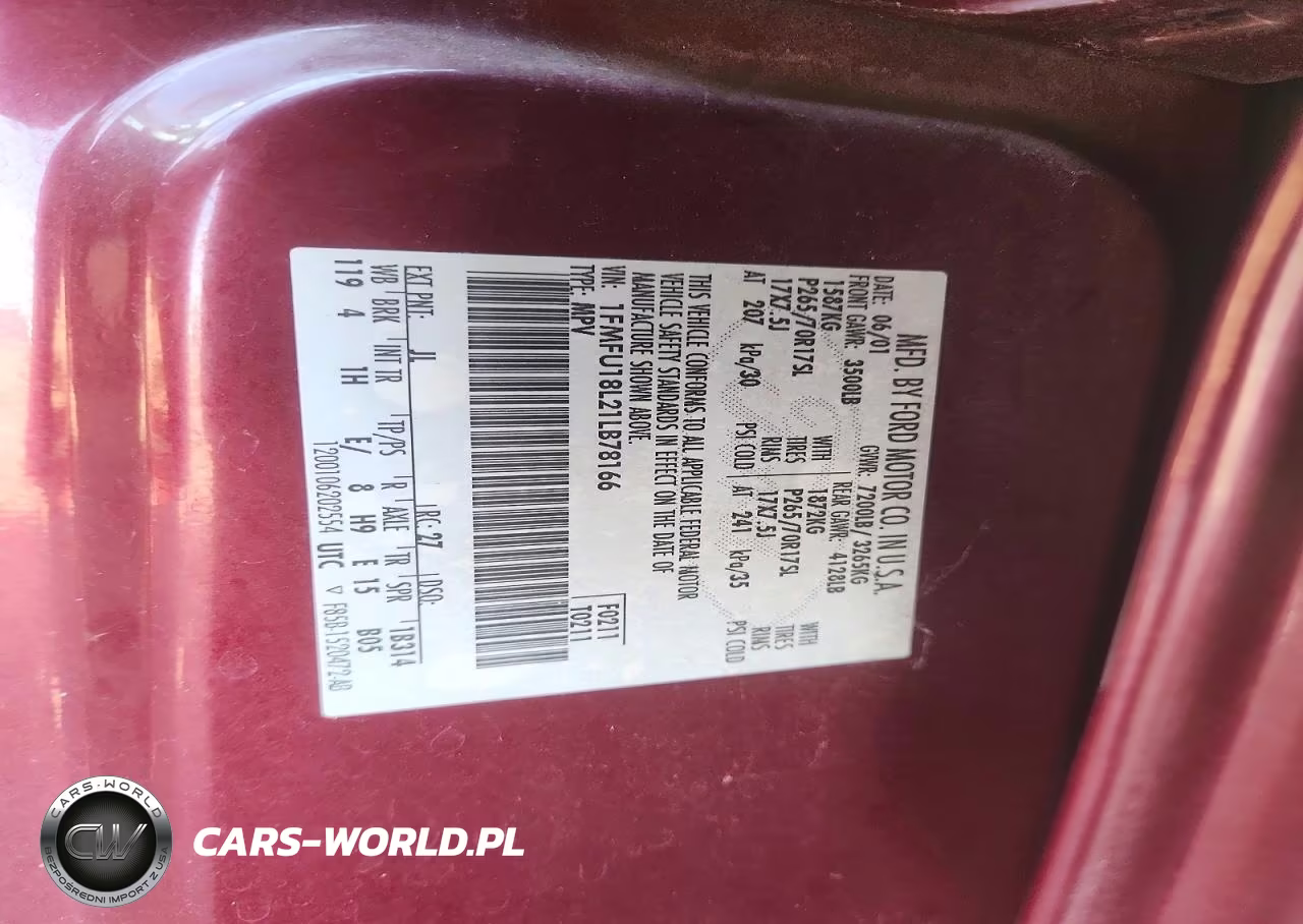 2001 Ford Expedition Eddie Bauer VIN:1FMFU18L21LB78166 - 12