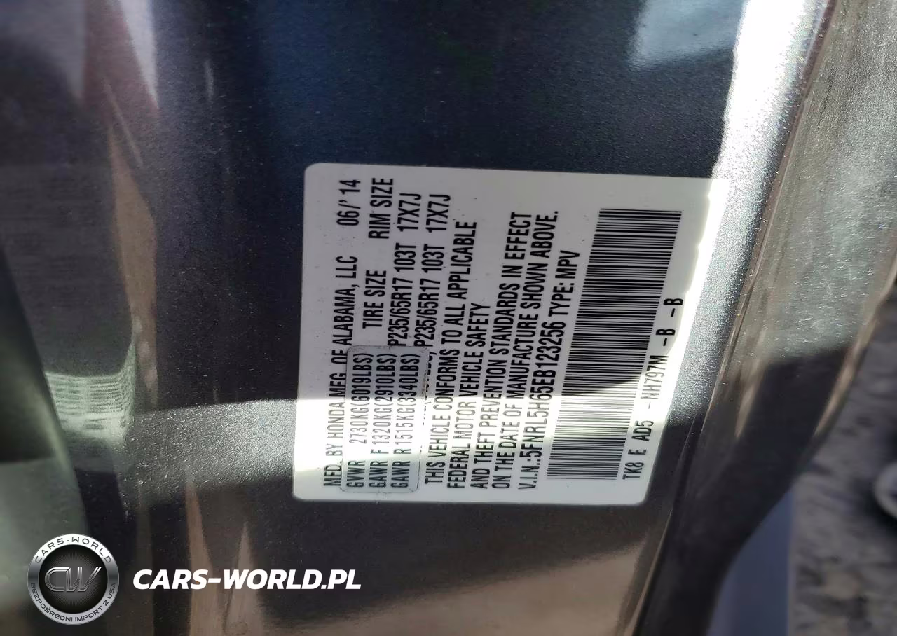 2014 Honda Odyssey Exl VIN:5FNRL5H65EB123256 - 13