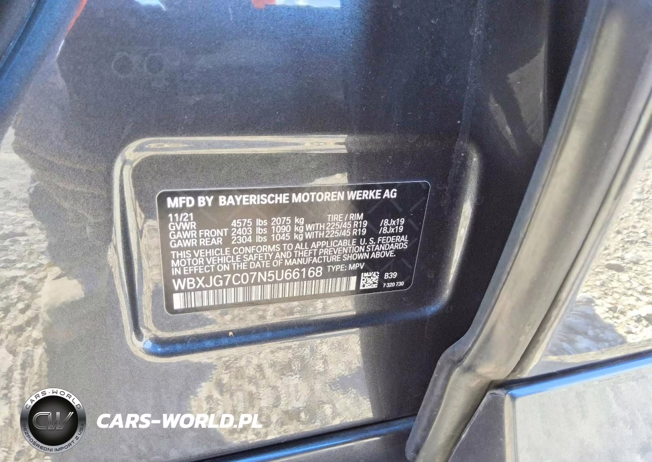 2022 BMW X1 Sdrive28I VIN:WBXJG7C07N5U66168 - 13