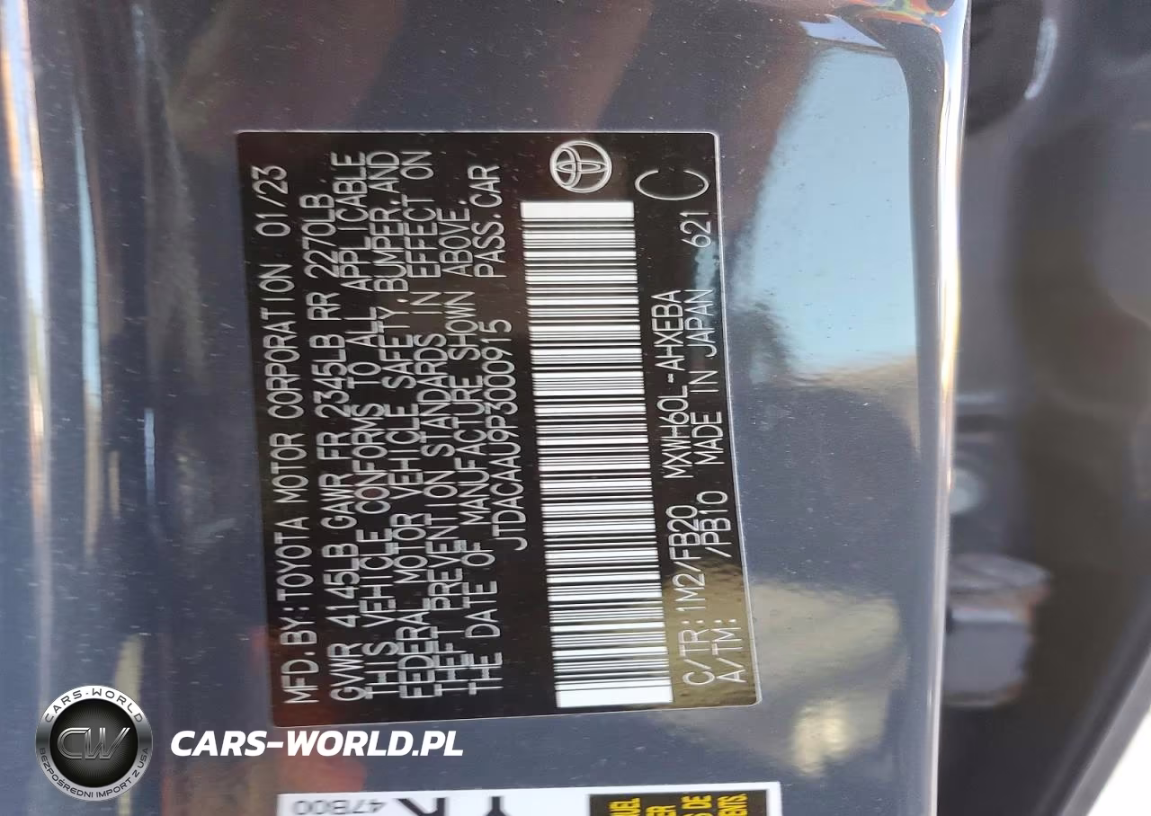 2023 Toyota Prius Le VIN:JTDACAAU9P3000915 - 12